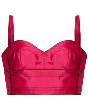 Tory Burch Silk Bra Top - Pink
