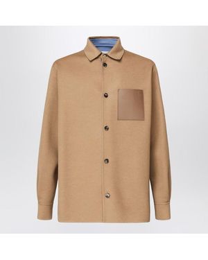 Loewe Camel-Colored Jacket-Shirt - Natural