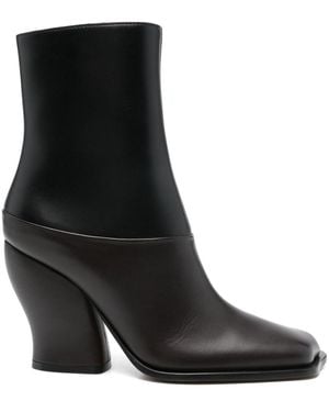 Loewe Bi-colour Wave Ankle Boots Shoes - Black