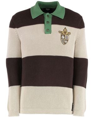 Fendi Jersey Polo - Black