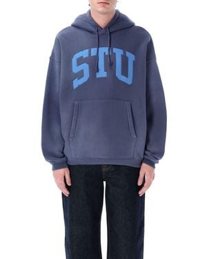 Stussy Stu Relaxed Hoodie - Blue
