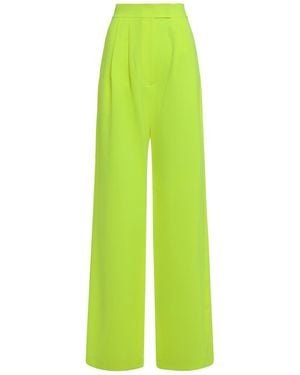 Alex Perry Loose Trousers In Technical Fabric - Green