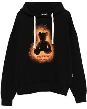 Palm Angels Sweatshirt Hooded - Black