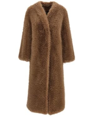 BB COUTURE Biscuit Ecofur Coat - Brown