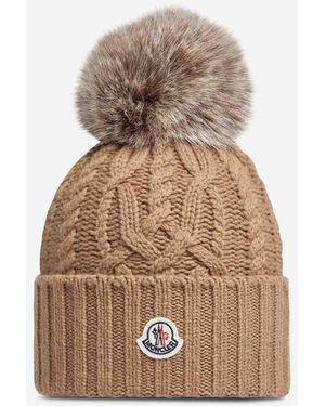 Moncler Wool Hat - Natural