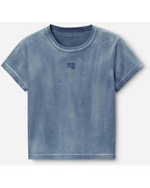 Alexander Wang Cotton Logo T-Shirt - Blue