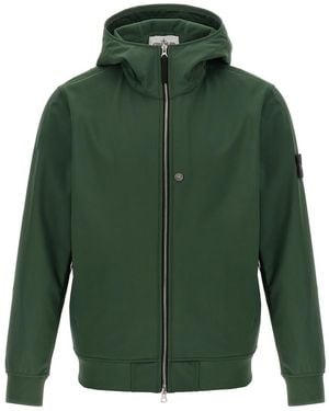 Stone Island 'Soft Shell-R E.Dyetechnology' Jacket - Green