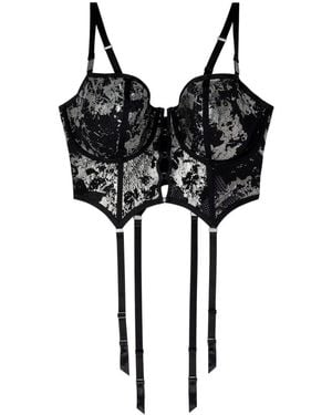 Diesel X Fenty By Rihanna C-fishnet-bustier - Black