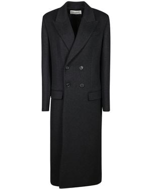 Saint Laurent Coats - Black