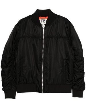 John Richmond Bomber Jacket With Zip Fastening - Black