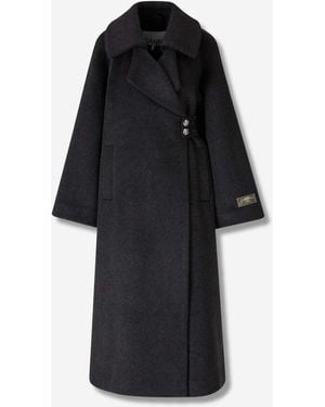 【関税＆送料込み】Ganni Coats Tiger's Eye Camel Bonded Cotton Trench Coat | GANNI US