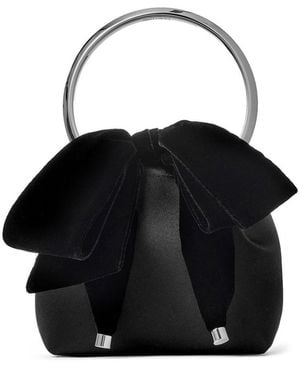 Jimmy Choo Bon Bon Leather Bucket Bag - Black