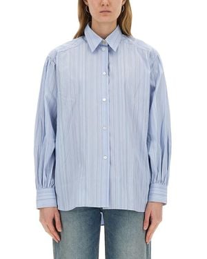Paul Smith Striped Shirt With Sleeves - Blue