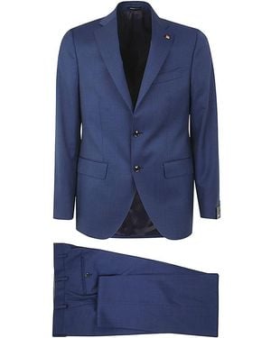 Latorre Wool Suit With Two Buttons Clothing - Blue