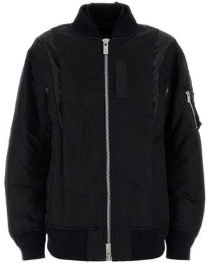 Sacai Jackets - Black