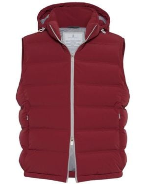 Brunello Cucinelli Puffer Vest - Red