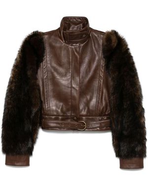 Chloé Leather Jacket - Brown