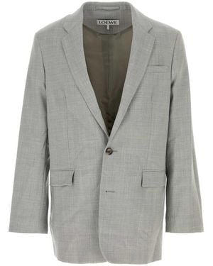 Loewe Grey Wool Blazer