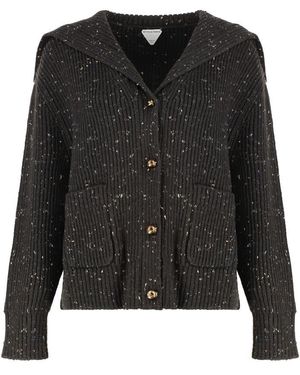 Bottega Veneta Wool Cardigan - Black