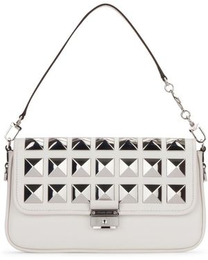 Michael Kors Stud Embellished Shoulder Bag in White Lyst UK