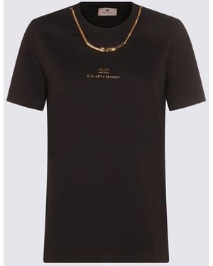 Elisabetta Franchi T-Shirt E Polo Nero - Black