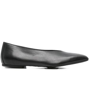 Rick Owens Leather Ballet Flats - Gray