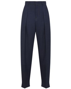 Bottega Veneta Drill Trousers - Blue