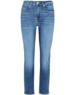 7 For All Mankind 'relaxed Skinny' Blue Cotton Jeans