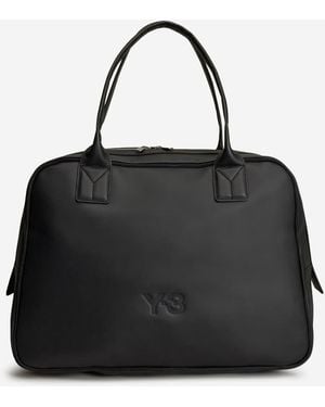 Y-3 Airliner Leather Bag - Black