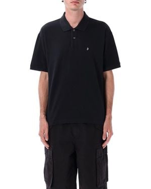 Stussy Classic Pique Polo Shirt - Black