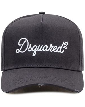 DSquared² Baseball Cap With Front Embroidery - Gray