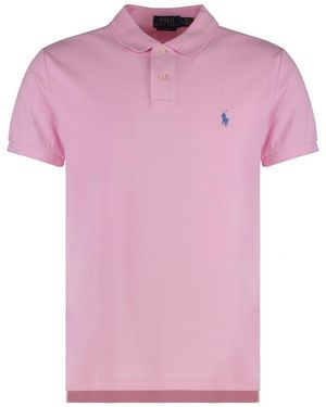 Polo Ralph Lauren Short Sleeve Cotton Polo Shirt - Pink