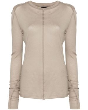 Thom Krom Sweat Shirt Full Zip - Natural