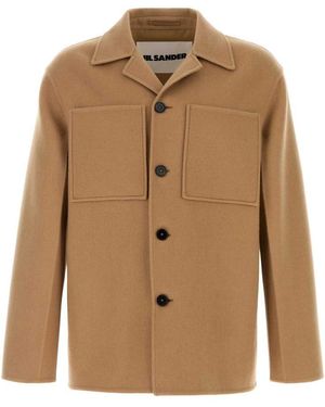 Jil Sander Jackets And Vests - Natural