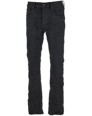 Purple Brand Jeans With Flare Leg And Logo Patch On The Rear - Blue