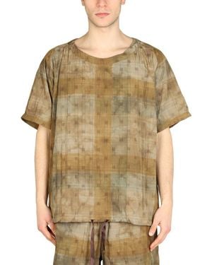 Needles Textured Boxy Fit T-Shirt - Multicolor
