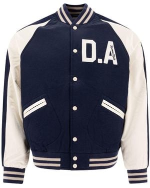 Human Made Satin Stadium Jacket - Blue