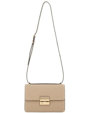Tory Burch "t Monogram" Shoulder Bag - Natural