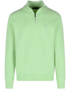 Polo Ralph Lauren Light Green Cotton Jumper