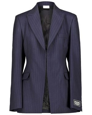 Vetements Hourglass Tailored Jacket - Blue