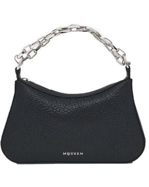 McQueen Mini T-buckle Clutch Bag - Black