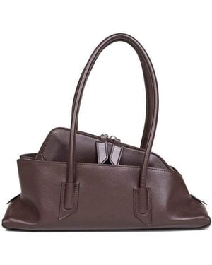 The Attico 'la Passeggiata Medium' Shoulder Bag - Brown
