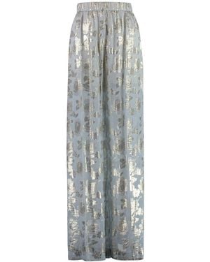 Nina Ricci Silk Trousers - Grey