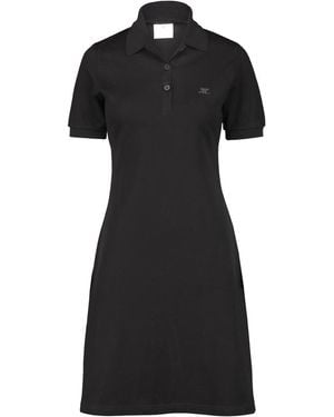 Courreges Courrège Polo Pique Mini Dress - Black