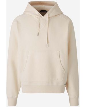 Tom Ford Cotton Hooded Sweatshirt - White