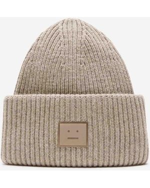 Acne Studios Wool Knit Hat - Natural