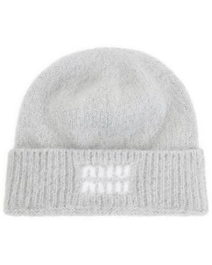 Miu Miu Mohair Hat - White