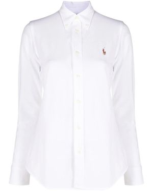 Polo Ralph Lauren Heidi Embroidered Oxford Shirt - White