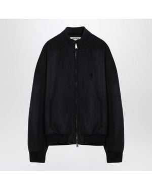 DARKPARK Wool Blend Bomber Jacket - Black