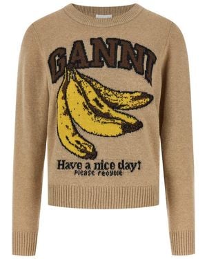 Ganni 'Banane' Sweater - Metallic